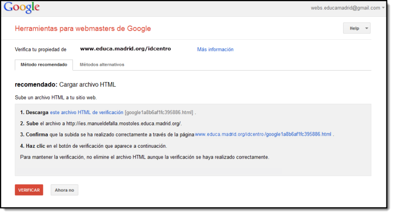 Google herramientas webmaster
